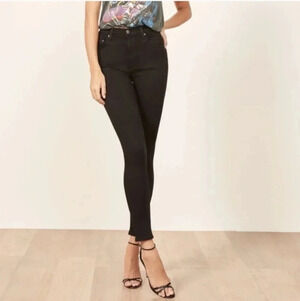 Reformation Black Skinny Jeans Size 25
